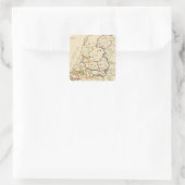 Sieben Vereinigte Provinzen 2 Quadratischer Aufkleber (Tasche)