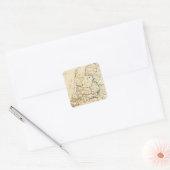 Sieben Vereinigte Provinzen 2 Quadratischer Aufkleber (Umschlag)