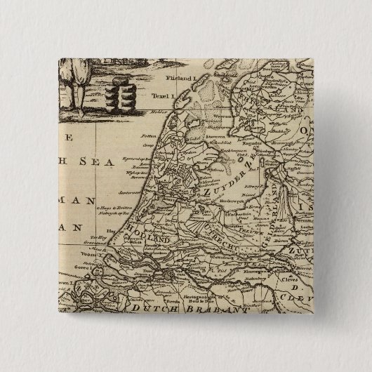 Sieben Vereinigte Provinzen 4 Button (Vorderseite)