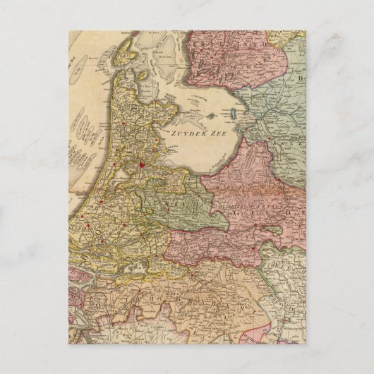 Sieben Vereinigte Provinzen Postkarte (Vorderseite)