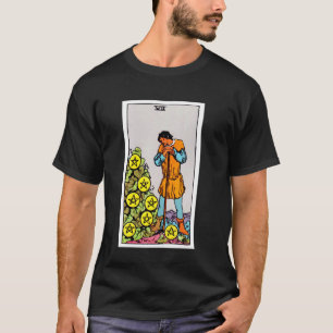 Sieben von Münzen oder Pentacles Vintage Tarot - R T-Shirt