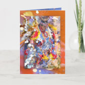 SIEBEN WOLF SPIRITS NATIVE AMERIKANISCHE TANZKARTE KARTE (Vorderseite)