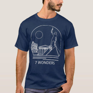 Sieben Wonders Board Game Design - Tabletop T-Shirt