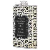 Sieben Worte für eine lange und glückliche Ehepart Flachmann (Links)