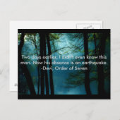 Sieben Zitate, Postkarten (Vorne/Hinten)