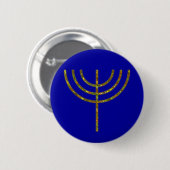 siebenarmiger leuchter menorah candleholder rune button (Vorne & Hinten)
