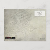 Siebenbürgen, 1897 Bat Collage Post Card Halloween Postkarte (Rückseite)