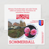 Siebenbürgen Ball Einladung (Vorne/Hinten)