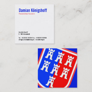 Siebenbürgen inspiriert quadratische visitenkarte