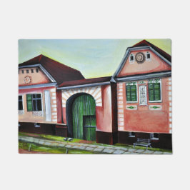 Siebenbürgen, Rumänien, Aquarellmalerei Fußmatte