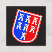 Siebenbürgen Visitenkarten Quadratische Visitenkarte (Rückseite)