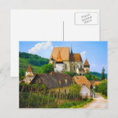 Siebenbürger Dorf Postkarte (Vorne/Hinten)