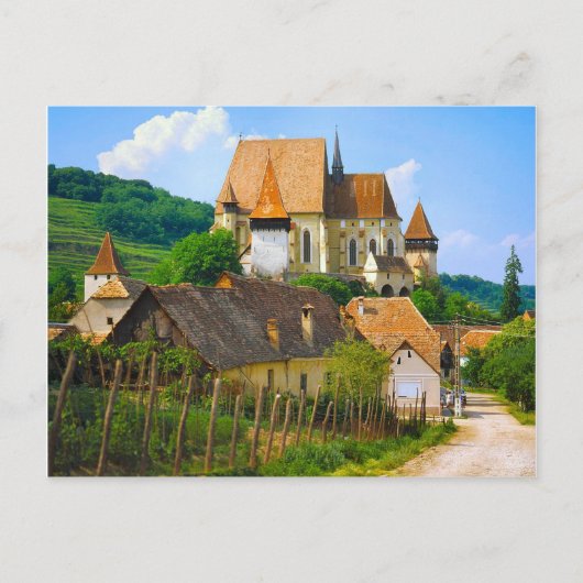 Siebenbürger Dorf Postkarte (Vorderseite)