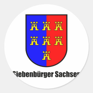 Siebenbürger Sachsen Runder Aufkleber