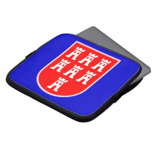 Siebenbürger Wappen rot weiß Laptopschutzhülle