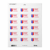 Siebenbürtig Adressaufkleber (Vorne)