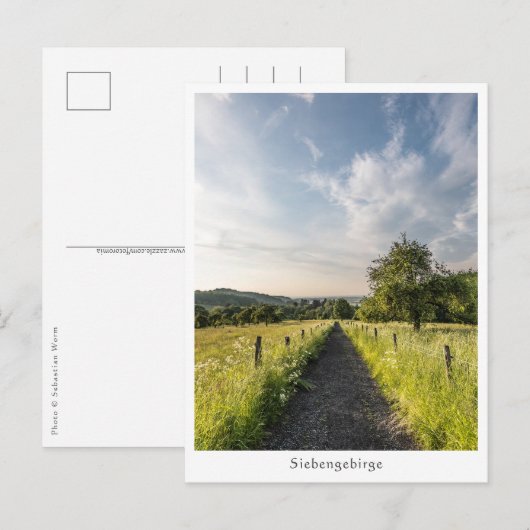 Siebengebirge Deutschland Postkarte (Vorne/Hinten)
