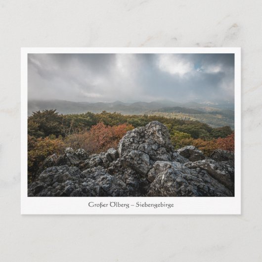 Siebengebirge Deutschland Postkarte (Vorderseite)
