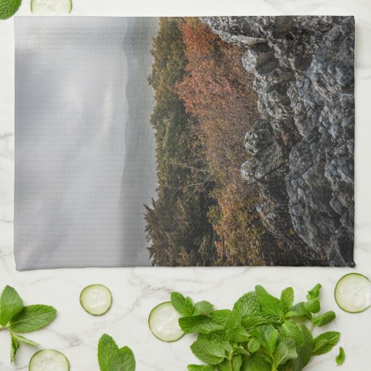 Siebengebirge - Oelberg Geschirrtuch (Gefaltet)