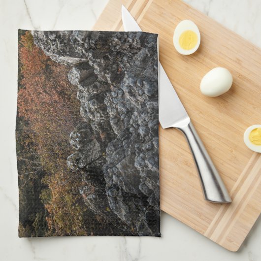 Siebengebirge - Oelberg Geschirrtuch (Viertel Falte)