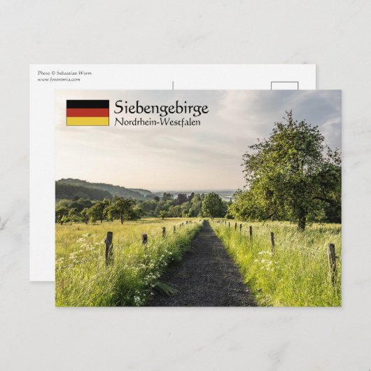 Siebengebirge Postkarte (Vorne/Hinten)