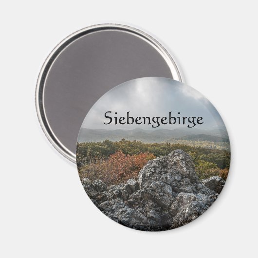 Siebengebirge Souvenir Magnet (Vorderseite/Rückseite)
