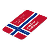SiebenMai Flag am 17. Norwegischen Nationaltag Magnet (Linke Seite)
