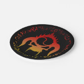 Siebente Papierplatte für Todsünden Pappteller (Schrägansicht)