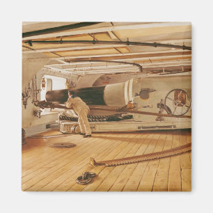 Siebenundzwanzig Pfund-Kanone auf einem Magnet