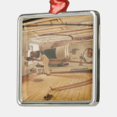 Siebenundzwanzig Pfund-Kanone auf einem Silbernes Ornament (Links)