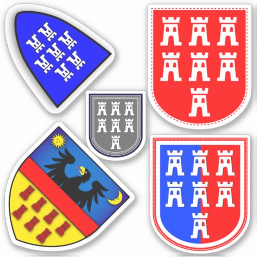 Siebenwappen Sticker (Vorderseite)