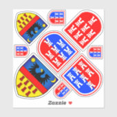 Siebenwappen Sticker (Blatt)