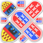 Siebenwappen Sticker (Vorderseite)
