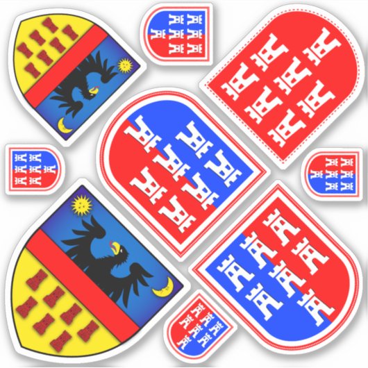 Siebenwappen Sticker (Vorderseite)
