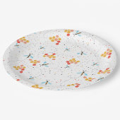 Siebfarben-Muster-Papierplatte Pappteller (Schrägansicht)