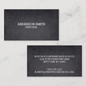 Sieblinie im Blackboard-Stil Visitenkarte (Vorne/Hinten)