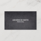 Sieblinie im Blackboard-Stil Visitenkarte (Vorderseite)