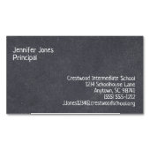 Siebreihige Tafel im Blackboard-Stil mit benutzerd Magnetische Visitenkarte (Vorderseite)