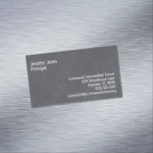 Siebreihige Tafel im Blackboard-Stil mit benutzerd Magnetische Visitenkarte