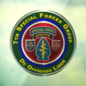 siebte Gruppe der Spezialeinheiten Fensteraufkleber (Blatt 3)