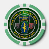 siebte Gruppe der Spezialeinheiten Pokerchips (Vorderseite)