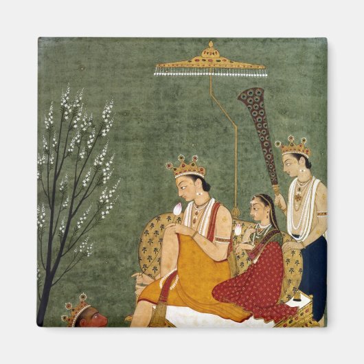 Siebte Inkarnation von Vishnu als Rama-Chandra Magnet (Vorne)