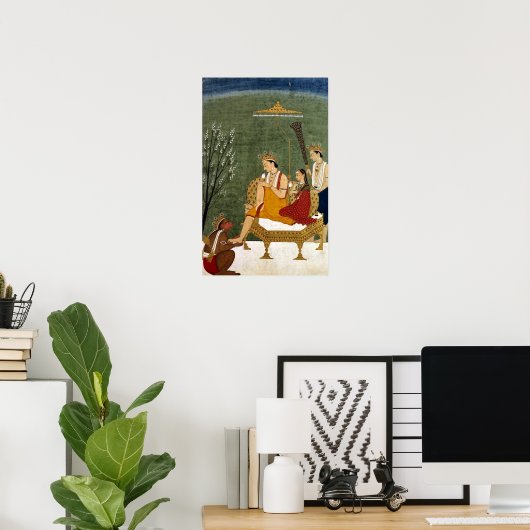 Siebte Inkarnation von Vishnu als Rama-Chandra Poster (Heimbüro)