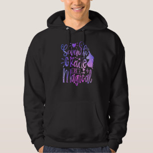 Siebte Klasse ist magisches Einhorn zurück zur Sch Hoodie