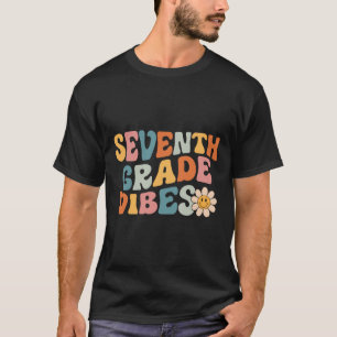 Siebte Klasse - Siebte Klasse Team Retro 1ster Tag T-Shirt