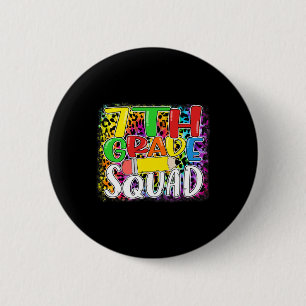 Siebte Klasse Squad Leopard Byck Zur Schule 7. Kla Button