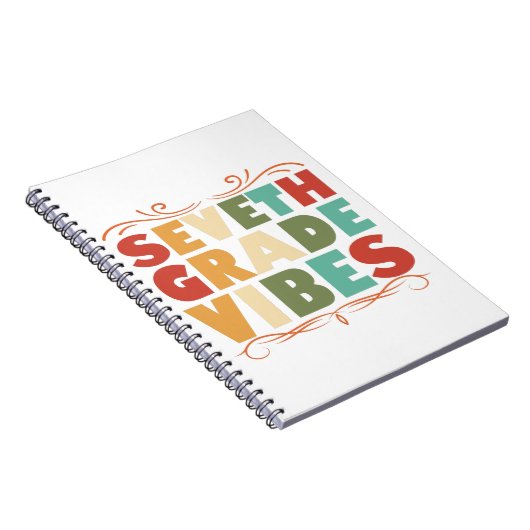 Siebte Klasse Vibes Zurück zu Schulgeschenk Notizblock (Rechte Seite)