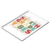 Siebte Klasse Vibes Zurück zu Schulgeschenk Notizblock (Linke Seite)