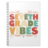 Siebte Klasse Vibes Zurück zu Schulgeschenk Notizblock (Vorderseite)