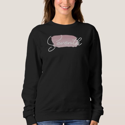 Siebte Niedliche Mittelschule 7. Klasse Sweatshirt (Vorderseite)